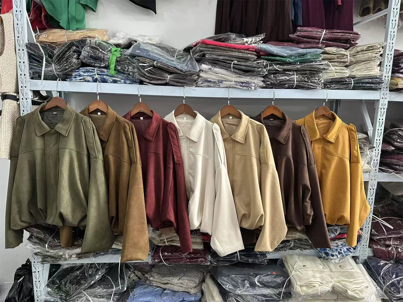 Women's Army Elegant Bomber Jackets Coats Fashion Turn-down Collar Long Sleeve Loose Coats Vintage Female Outerwear Chic Tops