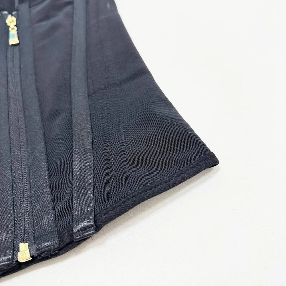 Fajas Colombianas Body Shaper Shapewear Women Vest Tops Double Compression Waist Trainer Corset Adjustable Zipper and Hook-eyes