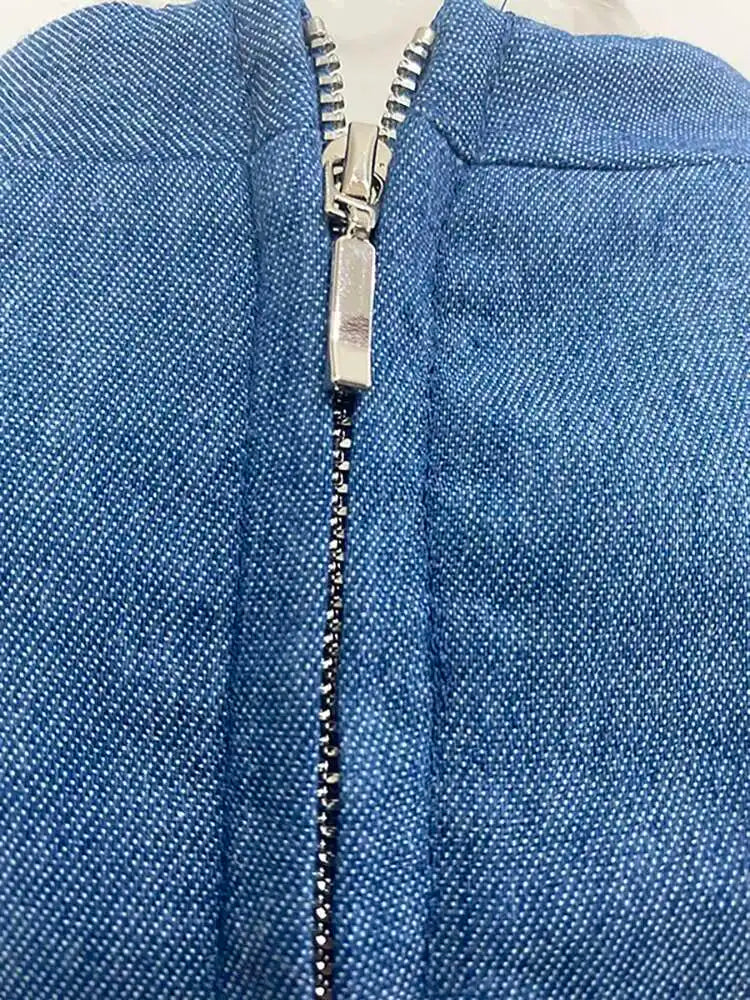 DEAT Elegant Dress Sleeveless Deep V-neck Spliced Panelled Weave Pleated Women's Party Dreeses 2025 Autumn New Fashion13DB1534