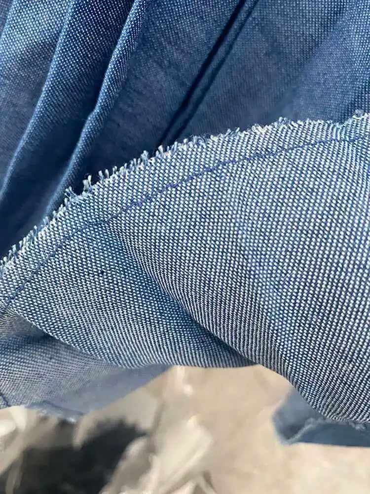 DEAT Elegant Dress Sleeveless Deep V-neck Spliced Panelled Weave Pleated Women's Party Dreeses 2025 Autumn New Fashion13DB1534