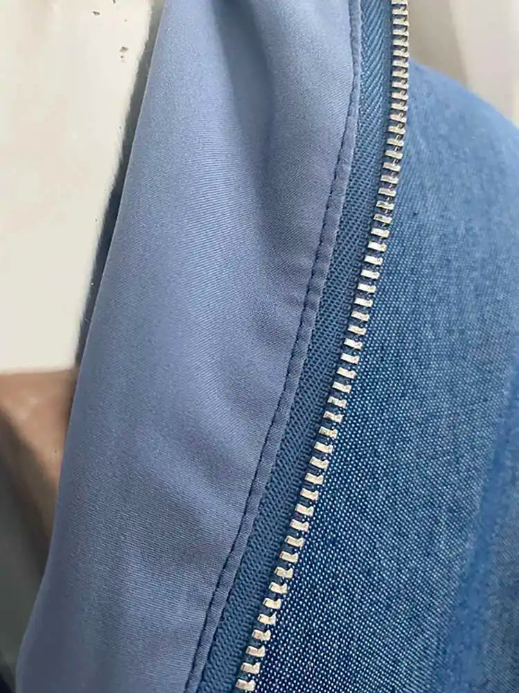 DEAT Elegant Dress Sleeveless Deep V-neck Spliced Panelled Weave Pleated Women's Party Dreeses 2025 Autumn New Fashion13DB1534