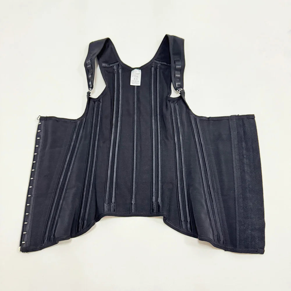 Fajas Colombianas Body Shaper Shapewear Women Vest Tops Double Compression Waist Trainer Corset Adjustable Zipper and Hook-eyes