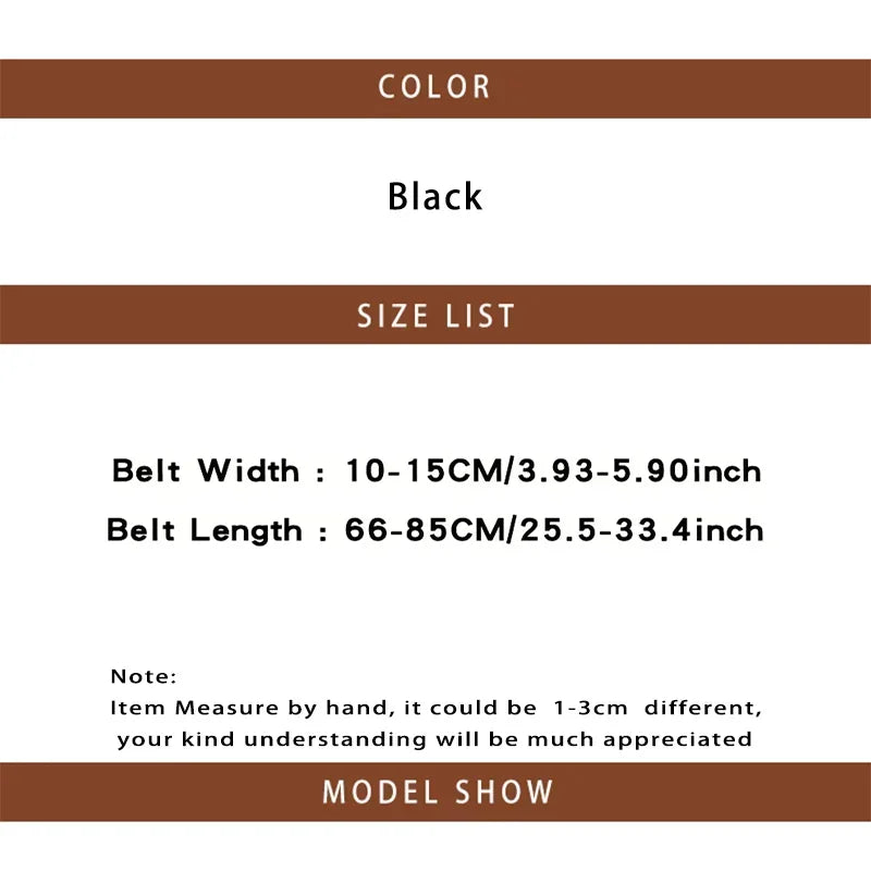 Ladies's Retro Pin Buckle Elastic Lace Corset Belts Cummerbunds Goth Punk Dress Corset Belt For Women On Shirt Dress Girdle Cors