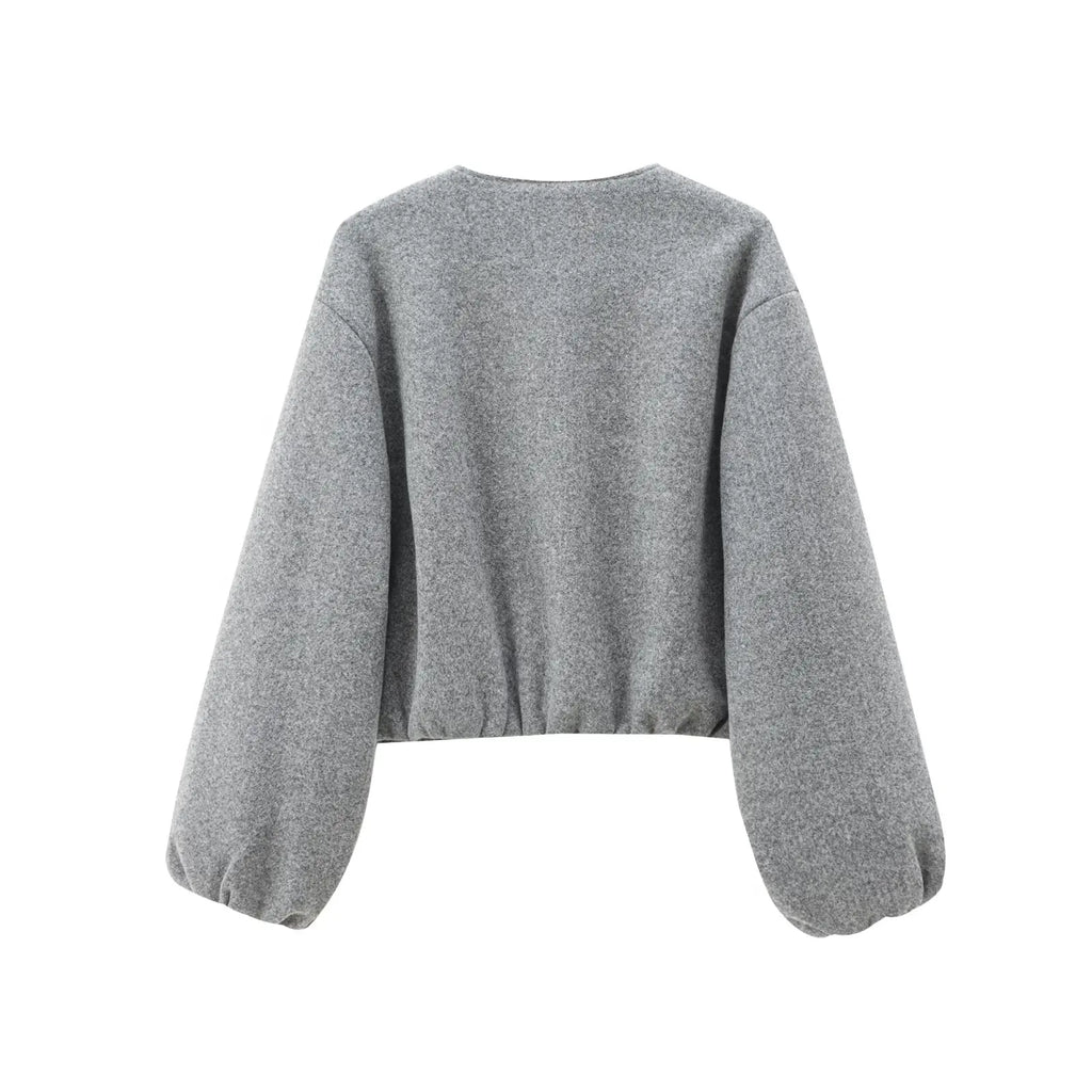 MUJER 2025 Fleece Bomber Jackets for Women Soft Zipper Woman's Sports Jacket Long Sleeve Cropped Jacket Women Coats Outerwears